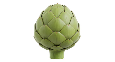 Isolated Artichoke on White Background
