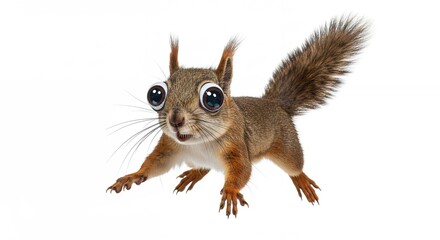 Fototapeta premium Cute squirrel graphic design for childrens products