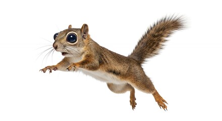 Obraz premium Jumping squirrel adorable small animal wildlife photo