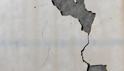 Fototapeta premium Weathered concrete wall with cracked and flaking paint, ultra-realistic high-detail texture., 8k. with white shades