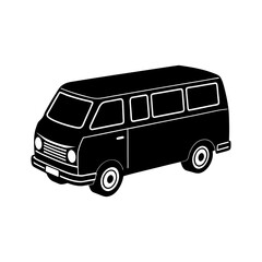 Van Silhouette vector illustration