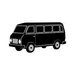 Van Silhouette vector illustration