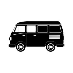 Van Silhouette vector illustration