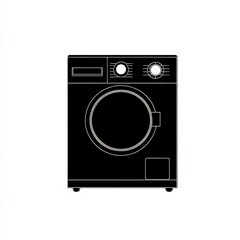 Simple Outline of a Modern Washing Machine Appliance Design