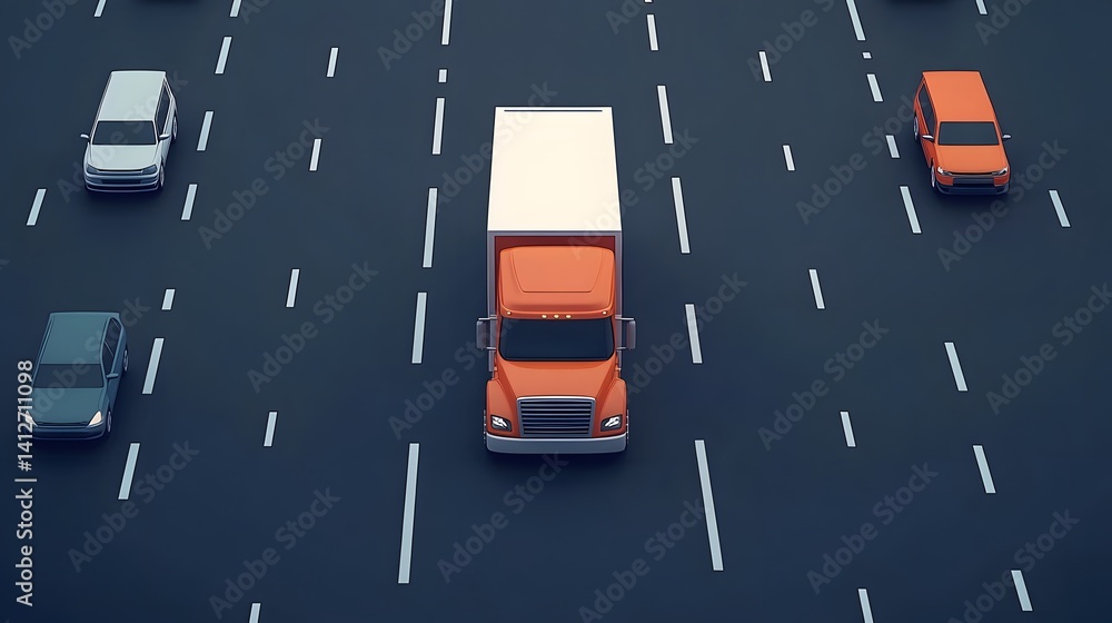 Poster intelligent ai-powered transportation network with vehicle monitoring and tracking