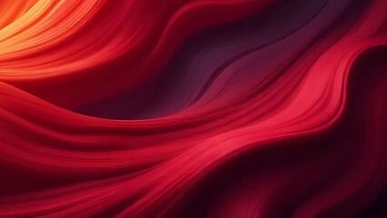 Obraz premium Crimson Wave Abstract: Swirling Red and Burgundy Hues