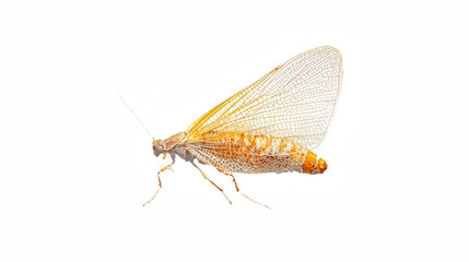 a white insect on a transparent background, PNG image, PNG file, Generative art.