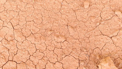 Close-Up of Cracked, Dry Soil Surface