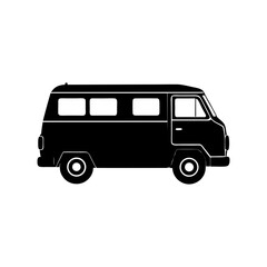 Van Silhouette vector illustration