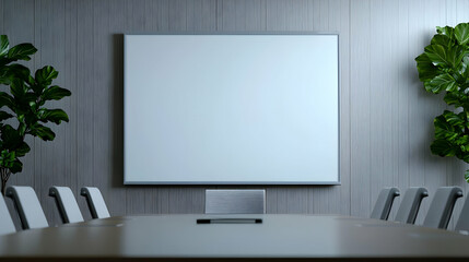 Fototapeta premium Empty Modern Conference Room With Whiteboard