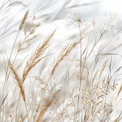 Fototapeta premium wild grass flowers
