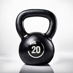 Kettlebell, dumbell - isolited on withe background