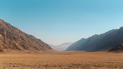 Fototapeta premium Mountain Valley Landscape In Desert
