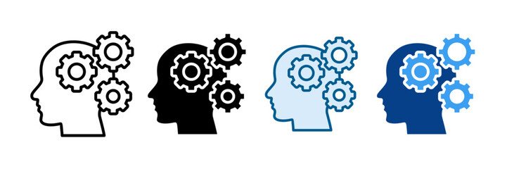 Logic Gears Icon Set Multiple Style Collection