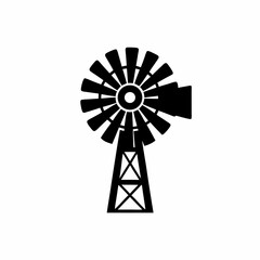creative details Windmill Icon Vector Illustration