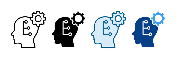 Logical Step Icon Set Multiple Style Collection