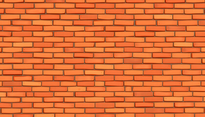 Fototapeta premium Aged and textured orange brick wall with a charming rustic patina. with white shades