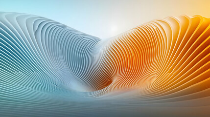 Abstract 3D Landscape Design With Geometric Shapes And Vivid Colors