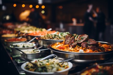 Obraz premium close up of a buffet food