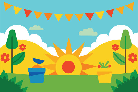easter greeting card with easter eggs - Powered by Adobe