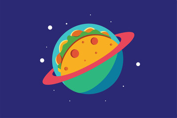 Fototapeta premium space rocket vector illustration