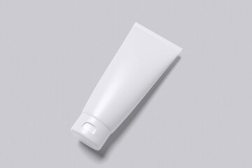 Tube Cosmetic with grey background color for mockup template
