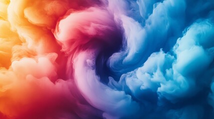 Colorful Swirling Clouds Abstract Background