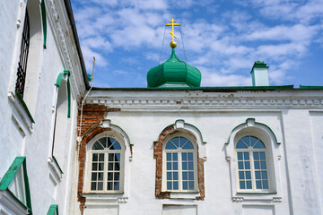 Restoration of Cathedral of the Holy Trinity in the Alexander Svir Monastery in Karelia