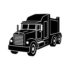 Truck Silhouette vector illustration