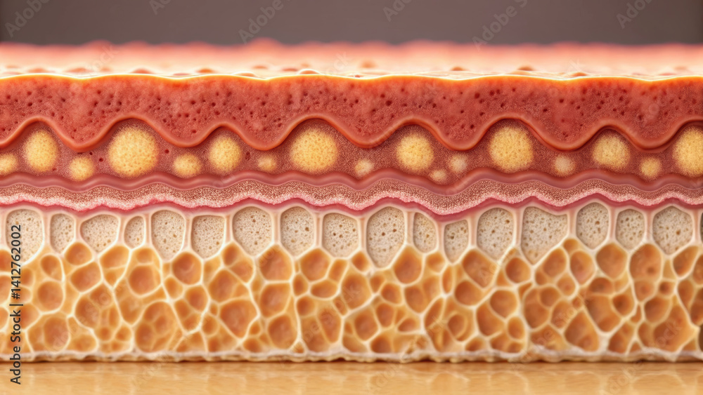 Poster scalp and skin layers reveal fascinating structure where fungus can thrive, showcasing complexity of
