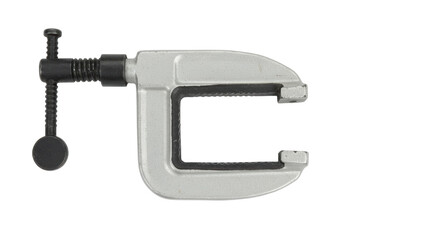 Isolated Silver C-Clamp