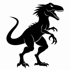 Obraz premium black dragon vector illustration
