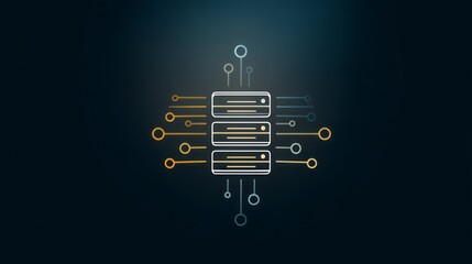 A server cluster icon.