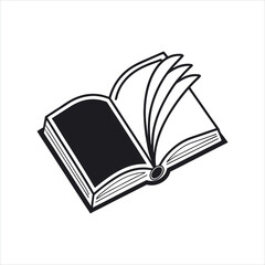 Black silhouette book