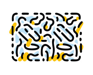 Elegant Abstract Line Art Seamless Pattern – Fluid Minimalist Waves and Organic Flowing Strokes for Modern Design