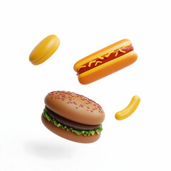 Food Lover&rsquo;s 3D Icon Set &ndash; Vibrant and Fun