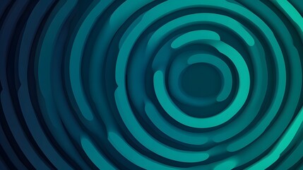 Obraz premium Mesmerizing Geometric Halftone Gradient Circles with Vibrant Blue and Green Tones