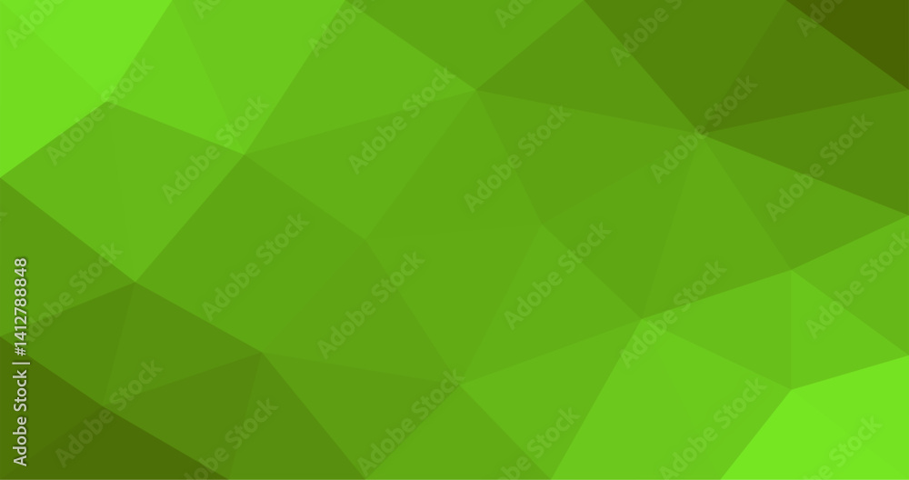 Poster geometric green abstract polygonal background for design element