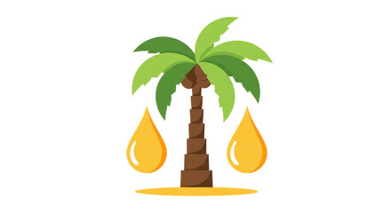 Isolated Palm Oil Icon