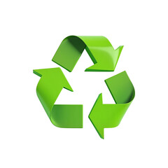 Obraz premium A recycling symbol vector icons isolated on white background 