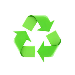 A recycling symbol vector icons isolated on white background 