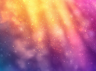 Obraz premium Glittering pastel rainbow light overlay. Blurred prism refraction and holographic sparkle effect. Colorful bokeh shimmer texture for dreamy backgrounds