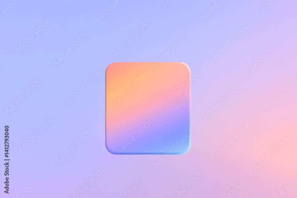 Poster colorful gradient flat ui button design for modern interface concepts