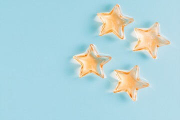 Modern flat ui star rating system for user interface design projects