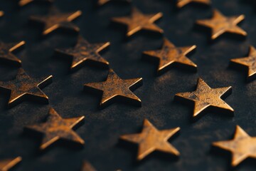 Obraz premium Star rating system design for user interface and evaluation concepts