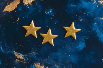 Elegant flat star rating system design for reviews and feedback