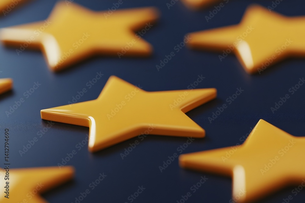 Poster flat star rating system for user interface design and feedback evaluation