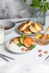  Syrniki . Cottage Cheese Pancakes