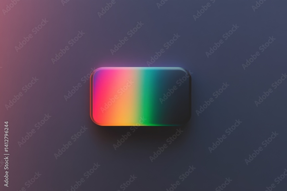 Poster colorful flat toggle switch interface design for modern ui projects