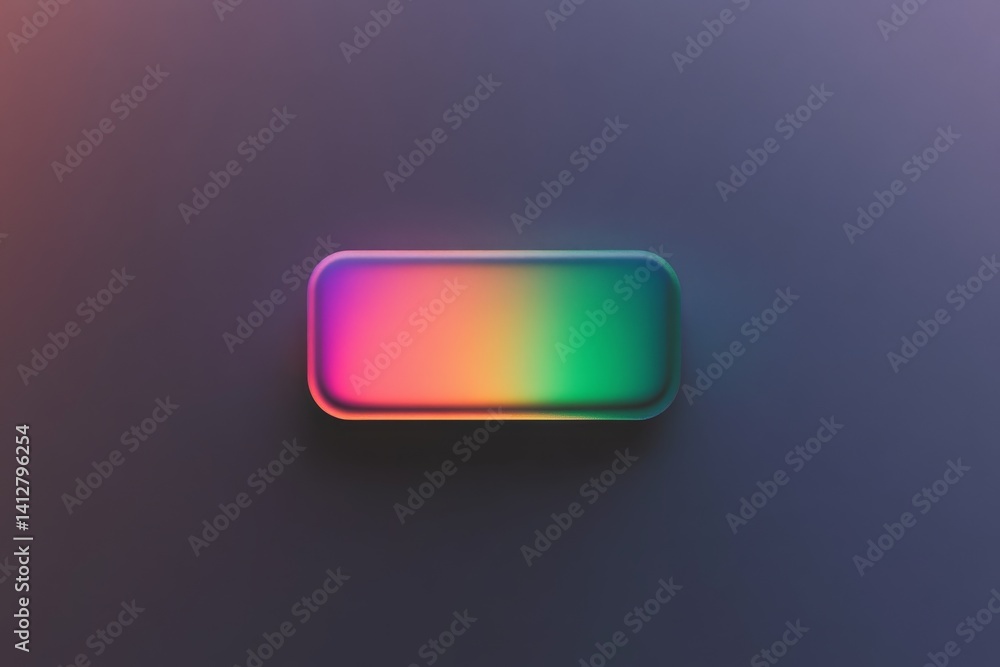 Poster colorful flat ui toggle switch design with gradient effect for user interface